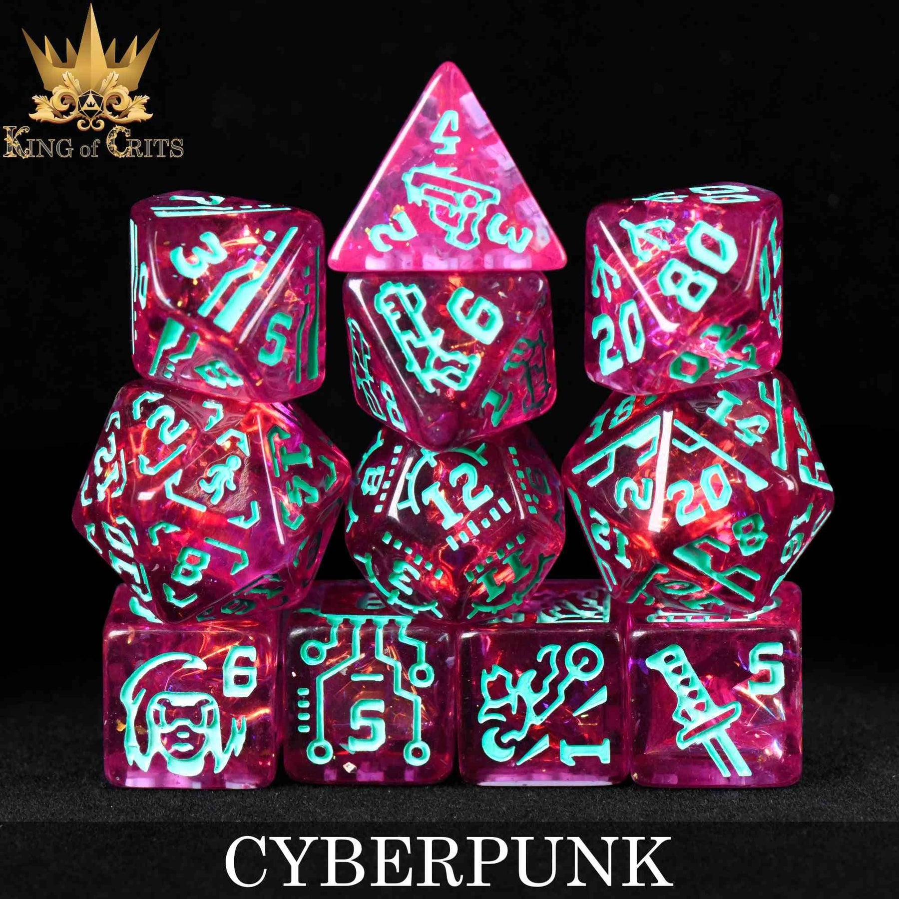 DNDDICE.COM Dice > Other Dice Cyberpunk - 11 Dice Set 758890749379 ER11PUNK