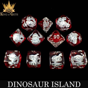 DNDDICE.COM Dice > Other Dice Dinosaur Island - 11 Dice Set 758890745081 ER11DINO