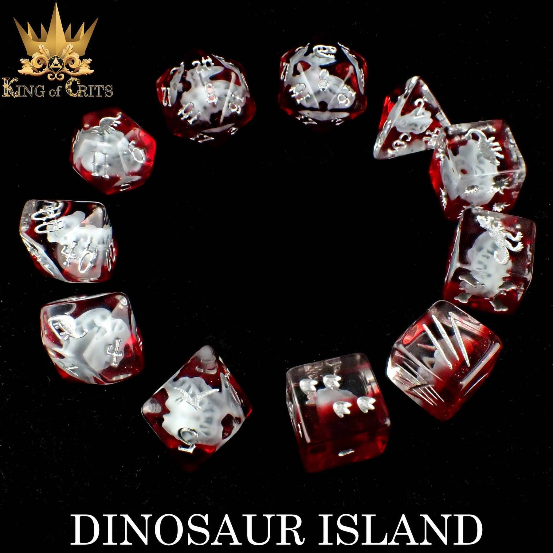 DNDDICE.COM Dice > Other Dice Dinosaur Island - 11 Dice Set 758890745081 ER11DINO