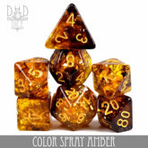 DNDDICE.COM Dice > Other Dice DND DICE: Color Spray Amber 758890746125 PR07SPRAY1