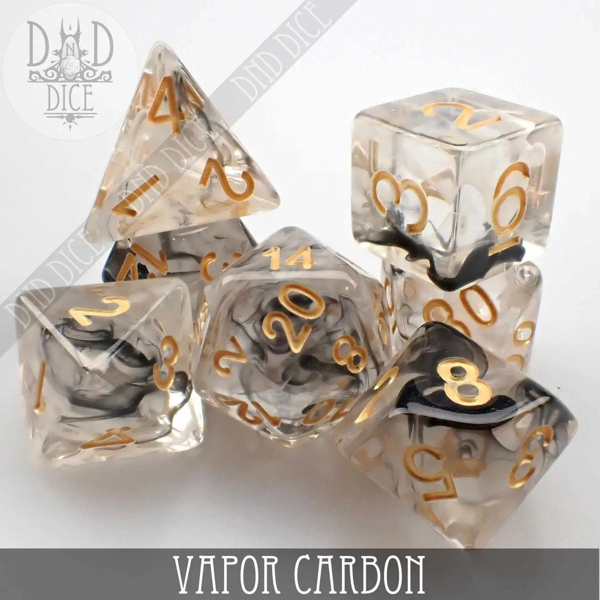 DNDDICE.COM Dice > Other Dice DND DICE: Vapor Carbon 758890741694 PR07VACB