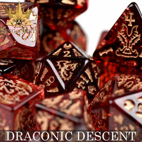 DNDDICE.COM Dice > Other Dice Draconic Descent - 11 Dice Set 758890746057 ER11DRAGON