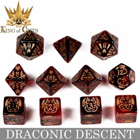 DNDDICE.COM Dice > Other Dice Draconic Descent - 11 Dice Set 758890746057 ER11DRAGON