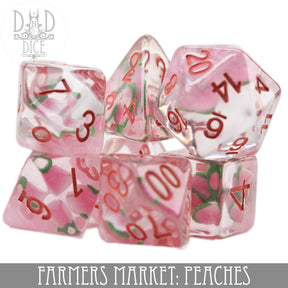 DNDDICE.COM Dice > Other Dice Farmers Market: Peaches 758890748754 PR07FMPEACH