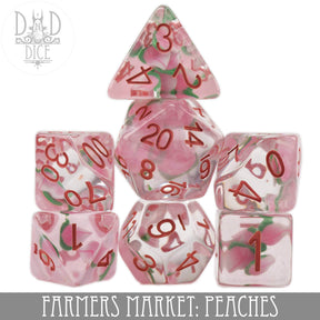 DNDDICE.COM Dice > Other Dice Farmers Market: Peaches 758890748754 PR07FMPEACH