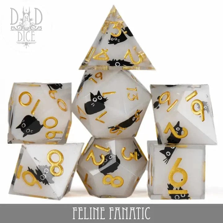 DNDDICE.COM Dice > Other Dice Feline Fanatic (Handmade) 758890749881 HM07FELINE