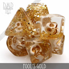 DNDDICE.COM Dice > Other Dice Fool's Gold - 7 Dice Set 758890739653 PR07FGLD