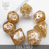 DNDDICE.COM Dice > Other Dice Fool's Gold - 7 Dice Set 758890739653 PR07FGLD