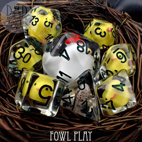 DNDDICE.COM Dice > Other Dice Fowl Play - 8 Dice Set 758890739684 PR08FOWL