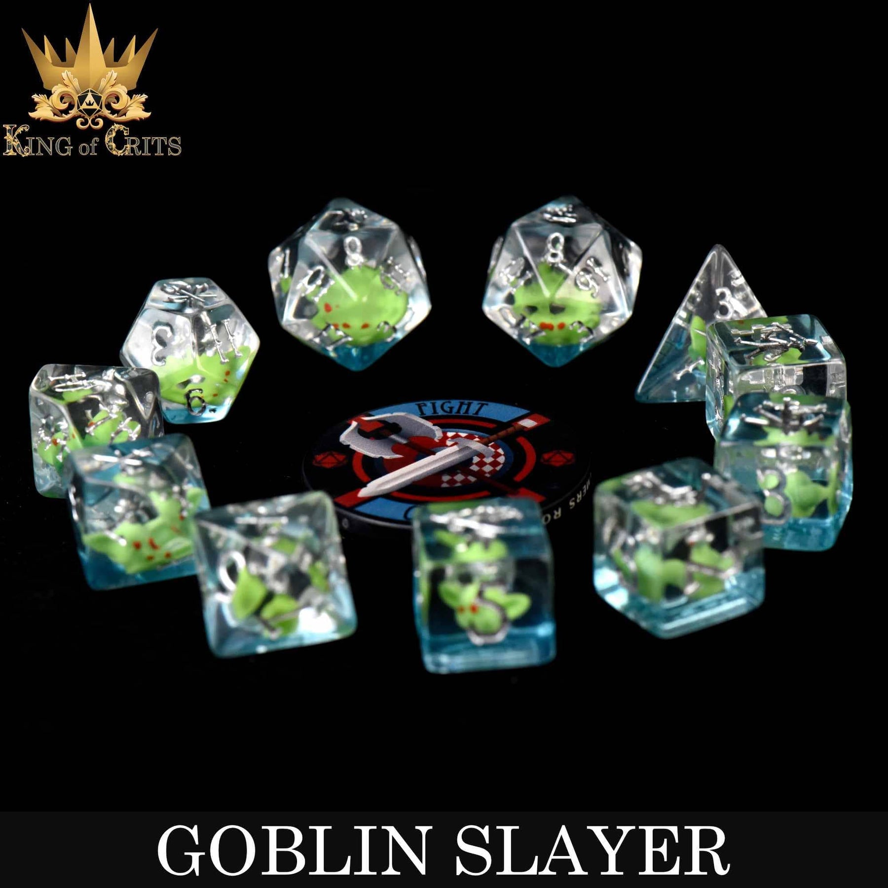 DNDDICE.COM Dice > Other Dice Goblin Slayer - 11 Dice Set 758890749409 ER11SLAY