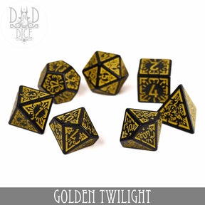 DNDDICE.COM Dice > Other Dice Golden Twilight 758890749300 PA07GOLDSKY