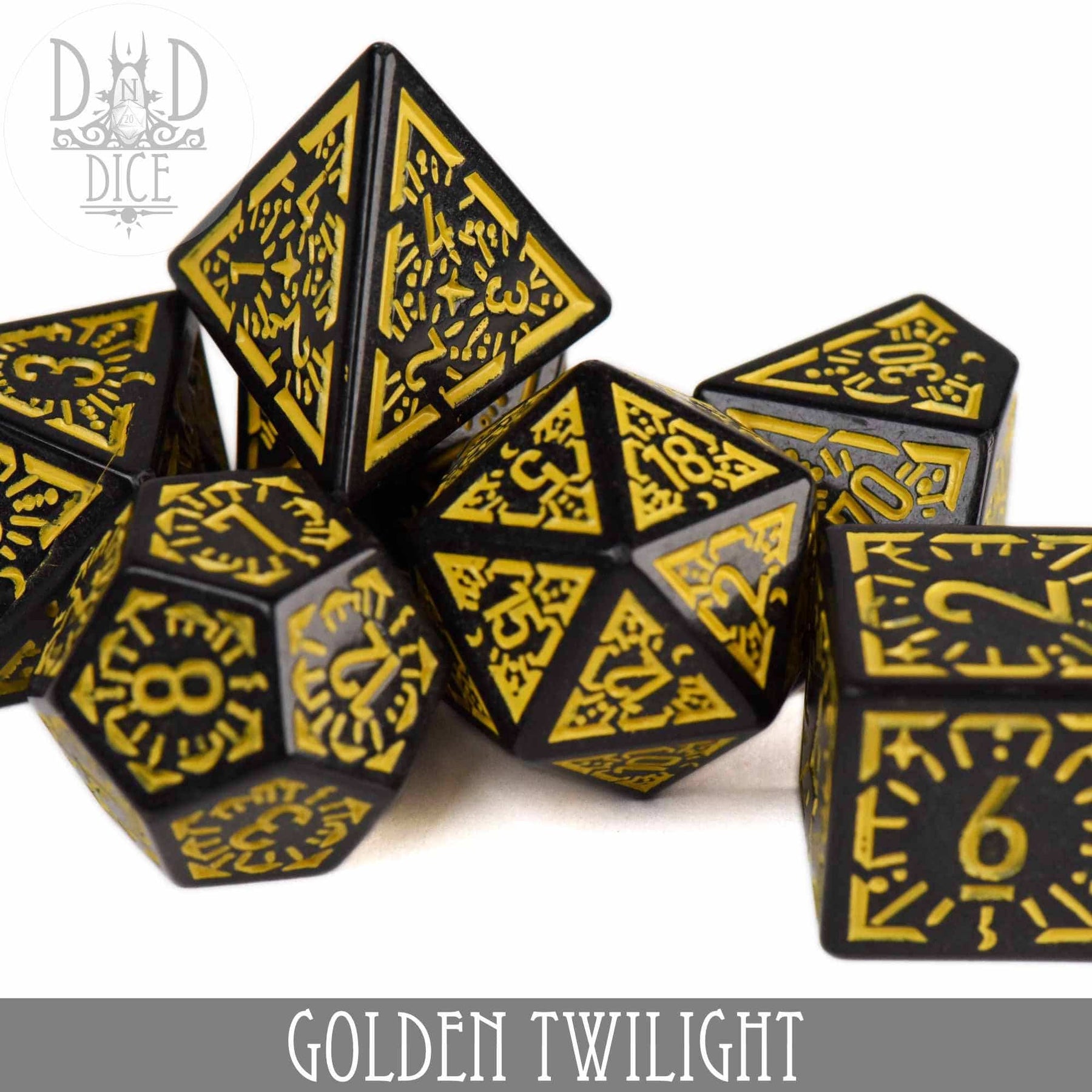 DNDDICE.COM Dice > Other Dice Golden Twilight 758890749300 PA07GOLDSKY