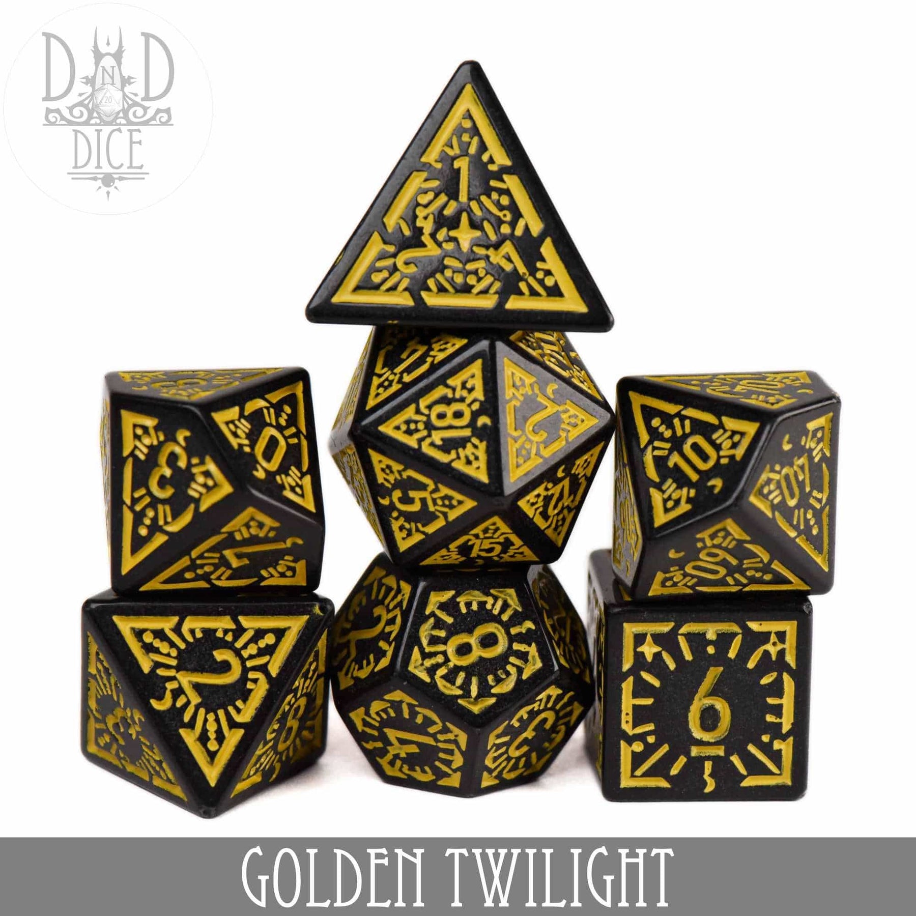 DNDDICE.COM Dice > Other Dice Golden Twilight 758890749300 PA07GOLDSKY
