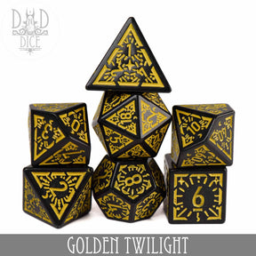 DNDDICE.COM Dice > Other Dice Golden Twilight 758890749300 PA07GOLDSKY