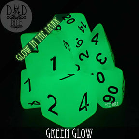 DNDDICE.COM Dice > Other Dice Green Glow in the Dark 758890739905 PA07GGLO