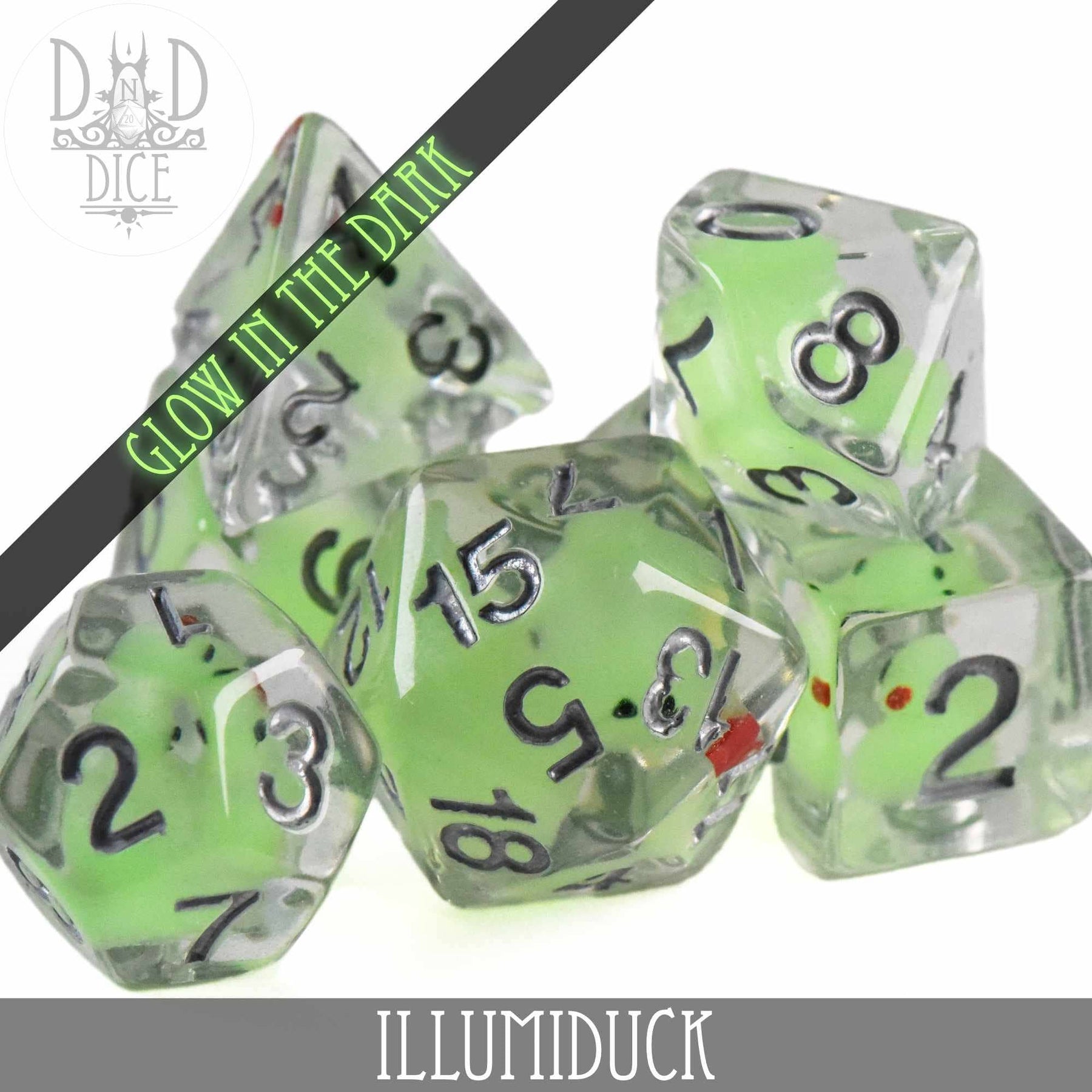DNDDICE.COM Dice > Other Dice Illumiduck (Glow) 758890749911 PR07ILLUMI