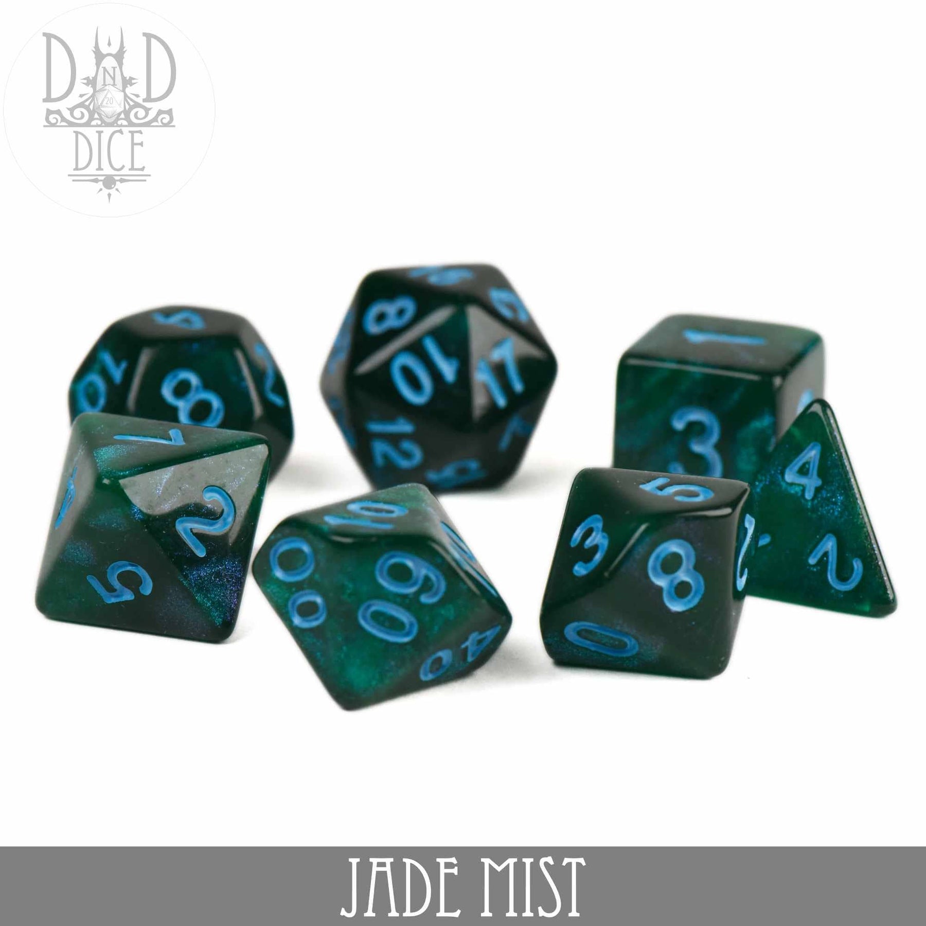 DNDDICE.COM Dice > Other Dice Jade Mist Glitter 758890749256 PA07MIST