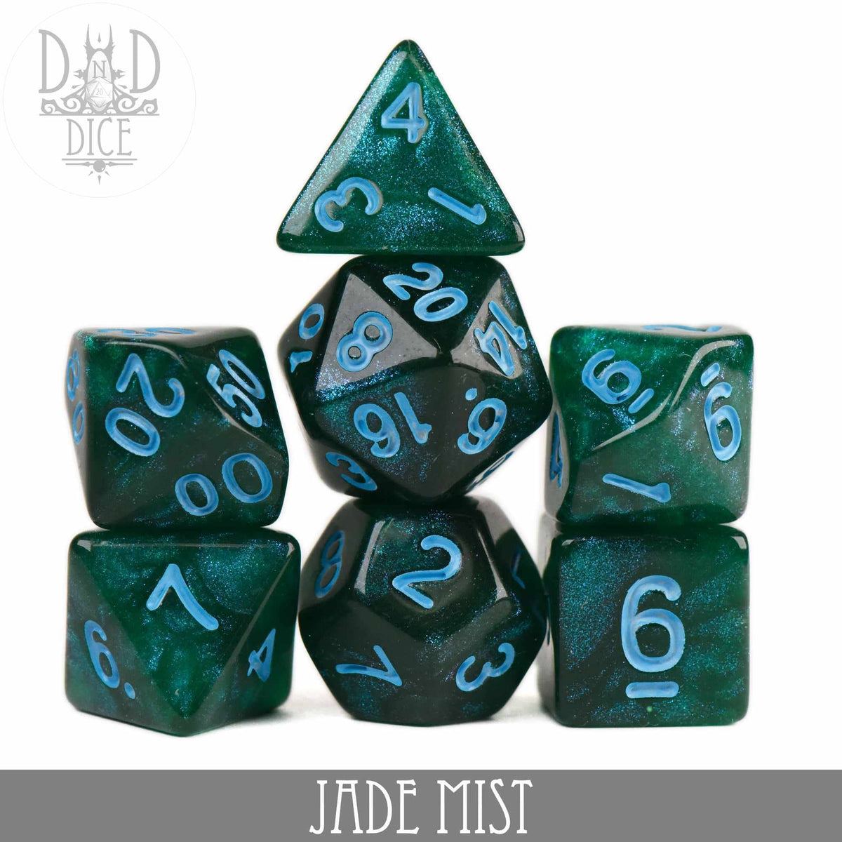 DNDDICE.COM Dice > Other Dice Jade Mist Glitter 758890749256 PA07MIST