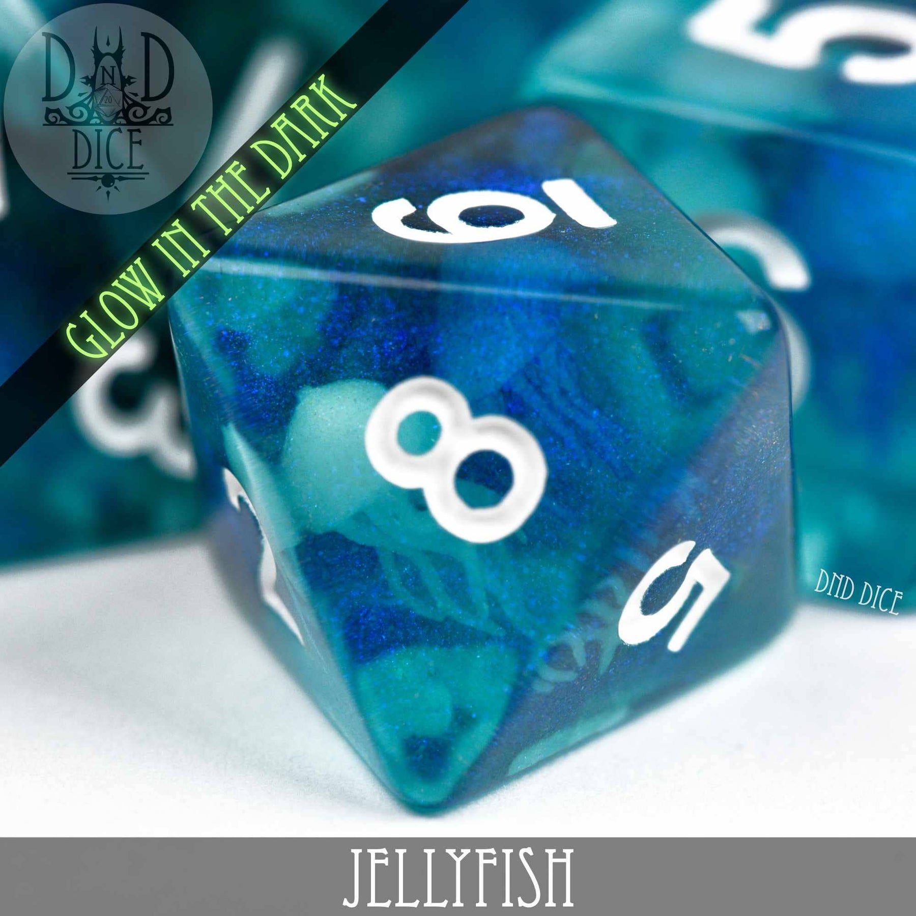 DNDDICE.COM Dice > Other Dice Jellyfish (Glow) 758890746309 PR07JELLY