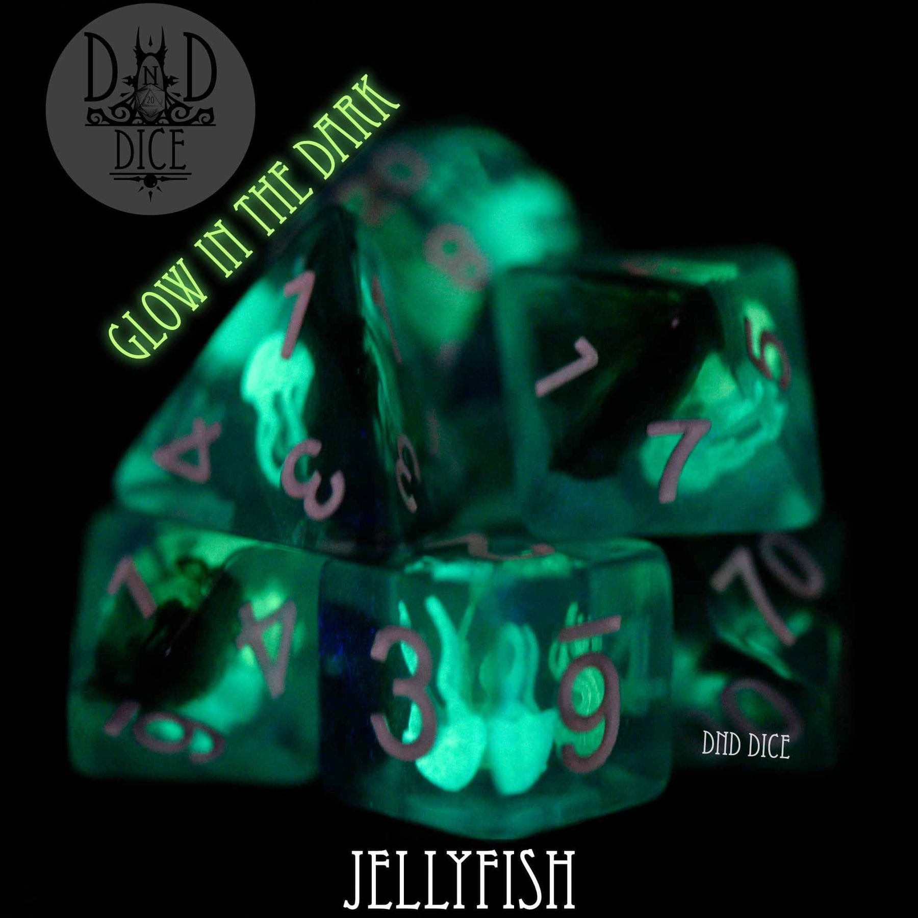 DNDDICE.COM Dice > Other Dice Jellyfish (Glow) 758890746309 PR07JELLY