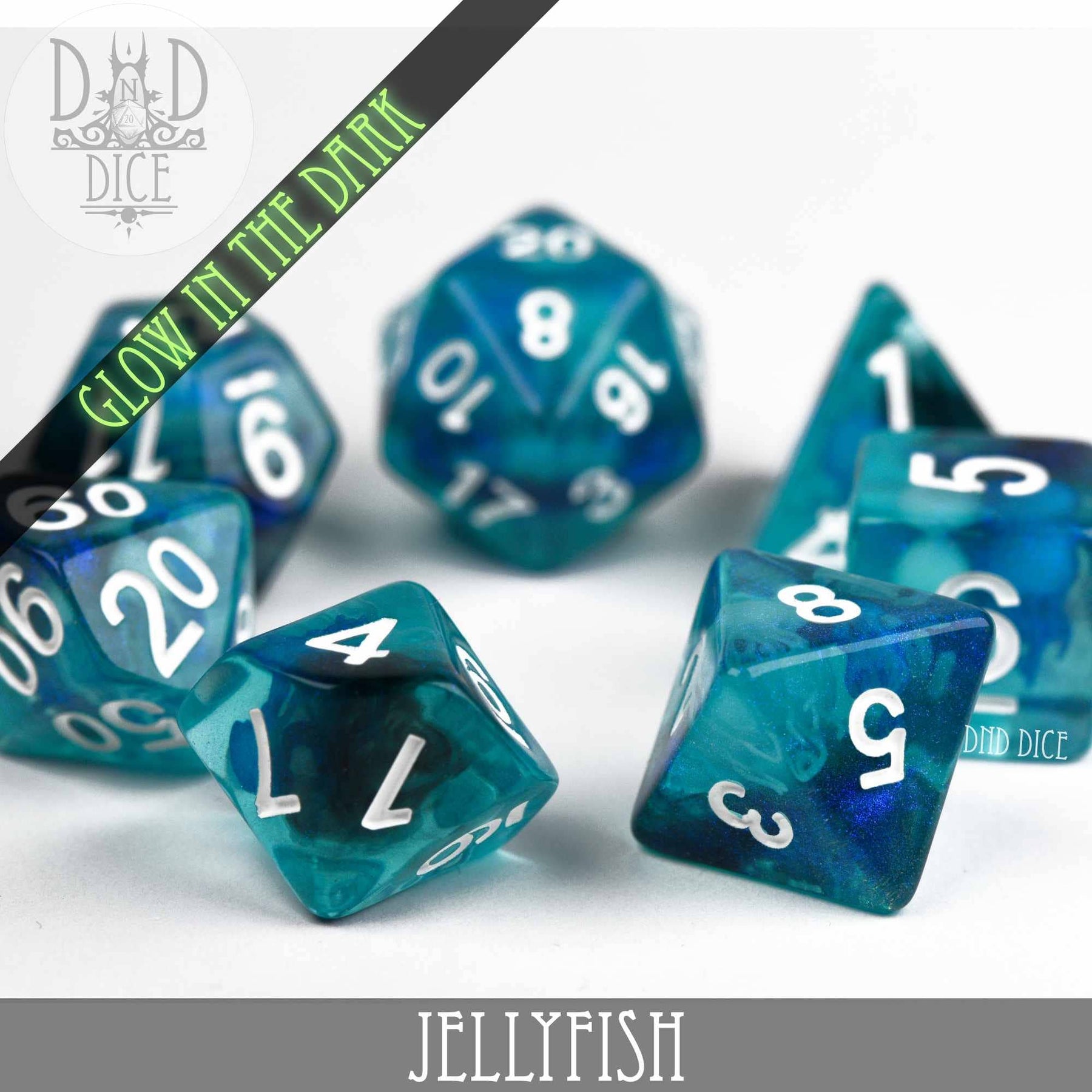 DNDDICE.COM Dice > Other Dice Jellyfish (Glow) 758890746309 PR07JELLY