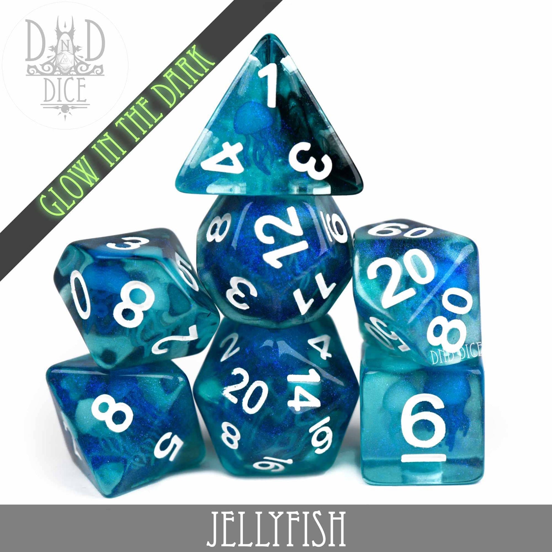 DNDDICE.COM Dice > Other Dice Jellyfish (Glow) 758890746309 PR07JELLY