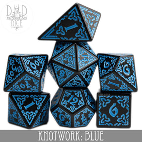 DNDDICE.COM Dice > Other Dice Knotwork: Blue 758890748112 PA07KNOT1