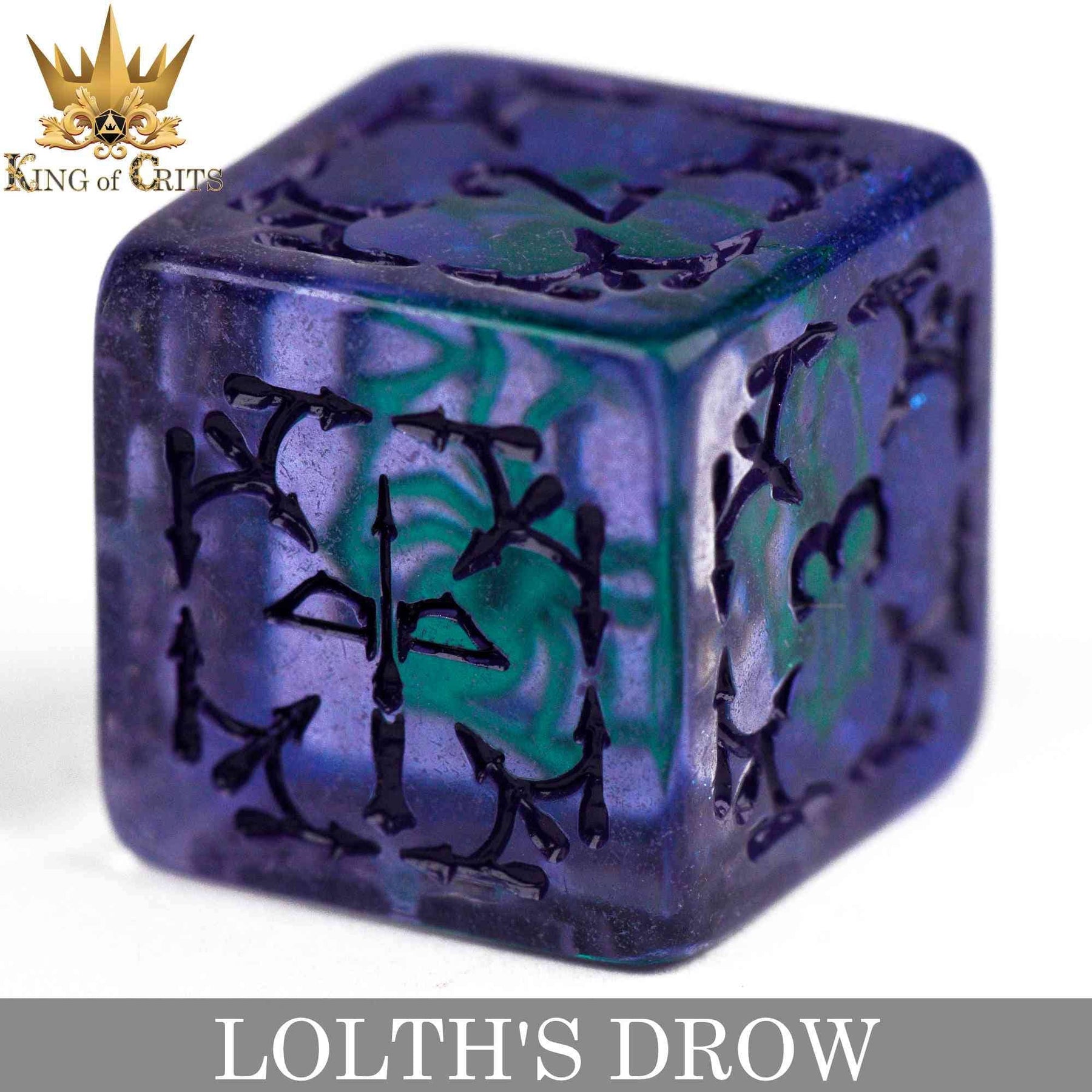 DNDDICE.COM Dice > Other Dice Lolth's Drow - 11 Dice Set 758890746286 ER11DROW