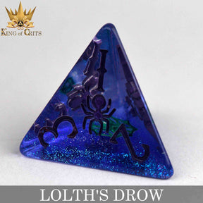 DNDDICE.COM Dice > Other Dice Lolth's Drow - 11 Dice Set 758890746286 ER11DROW