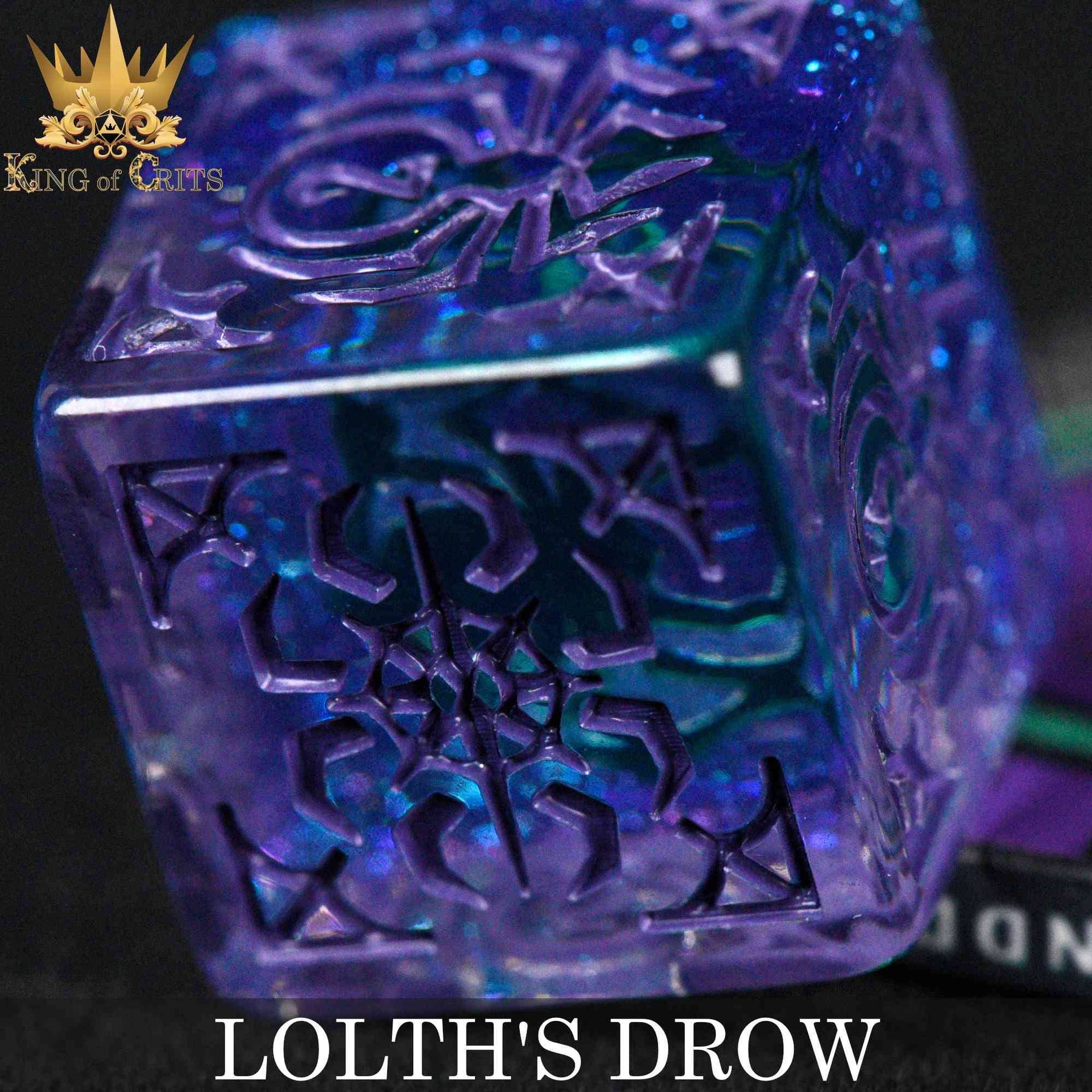 DNDDICE.COM Dice > Other Dice Lolth's Drow - 11 Dice Set 758890746286 ER11DROW
