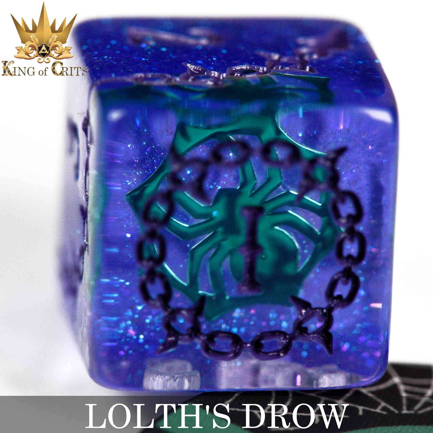DNDDICE.COM Dice > Other Dice Lolth's Drow - 11 Dice Set 758890746286 ER11DROW