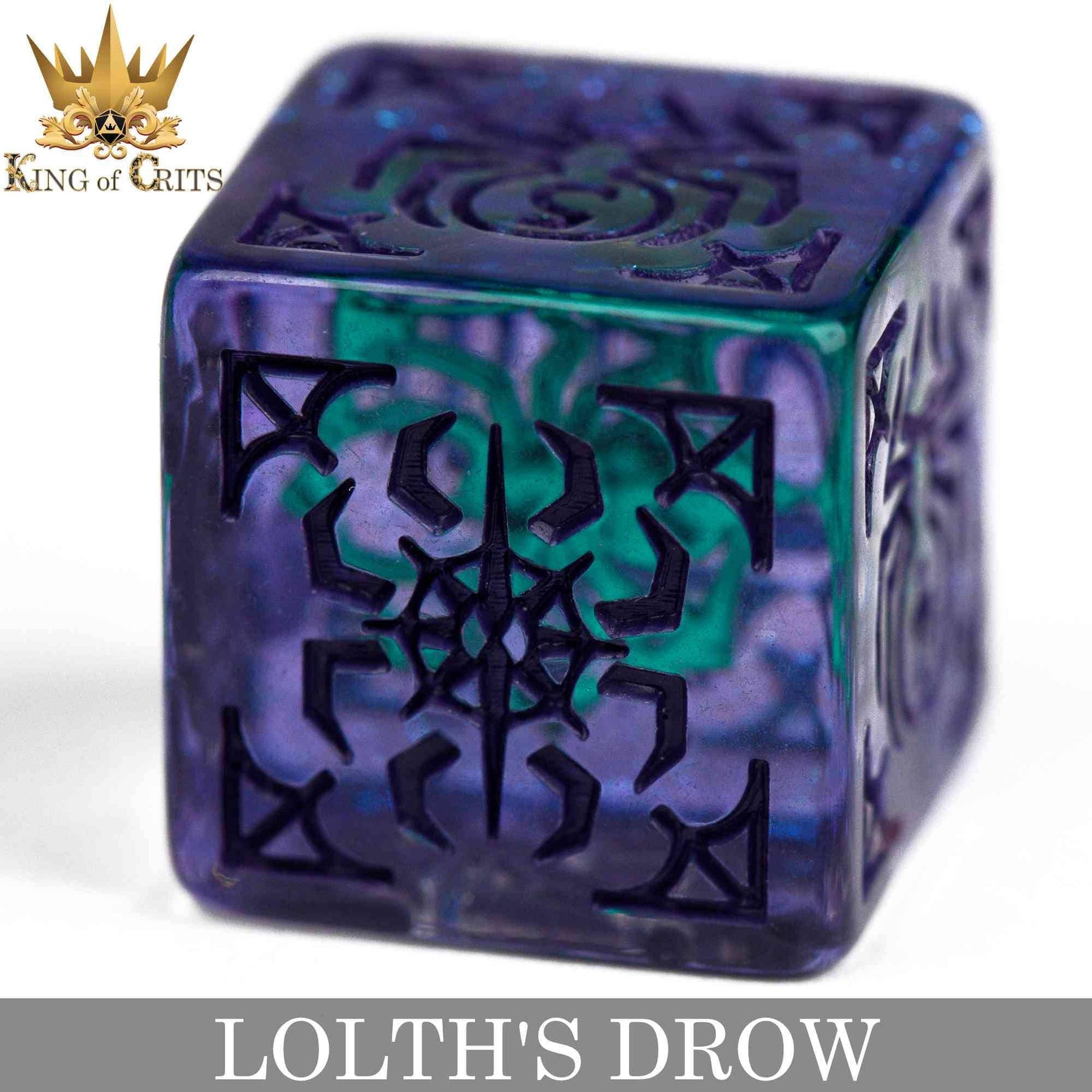 DNDDICE.COM Dice > Other Dice Lolth's Drow - 11 Dice Set 758890746286 ER11DROW