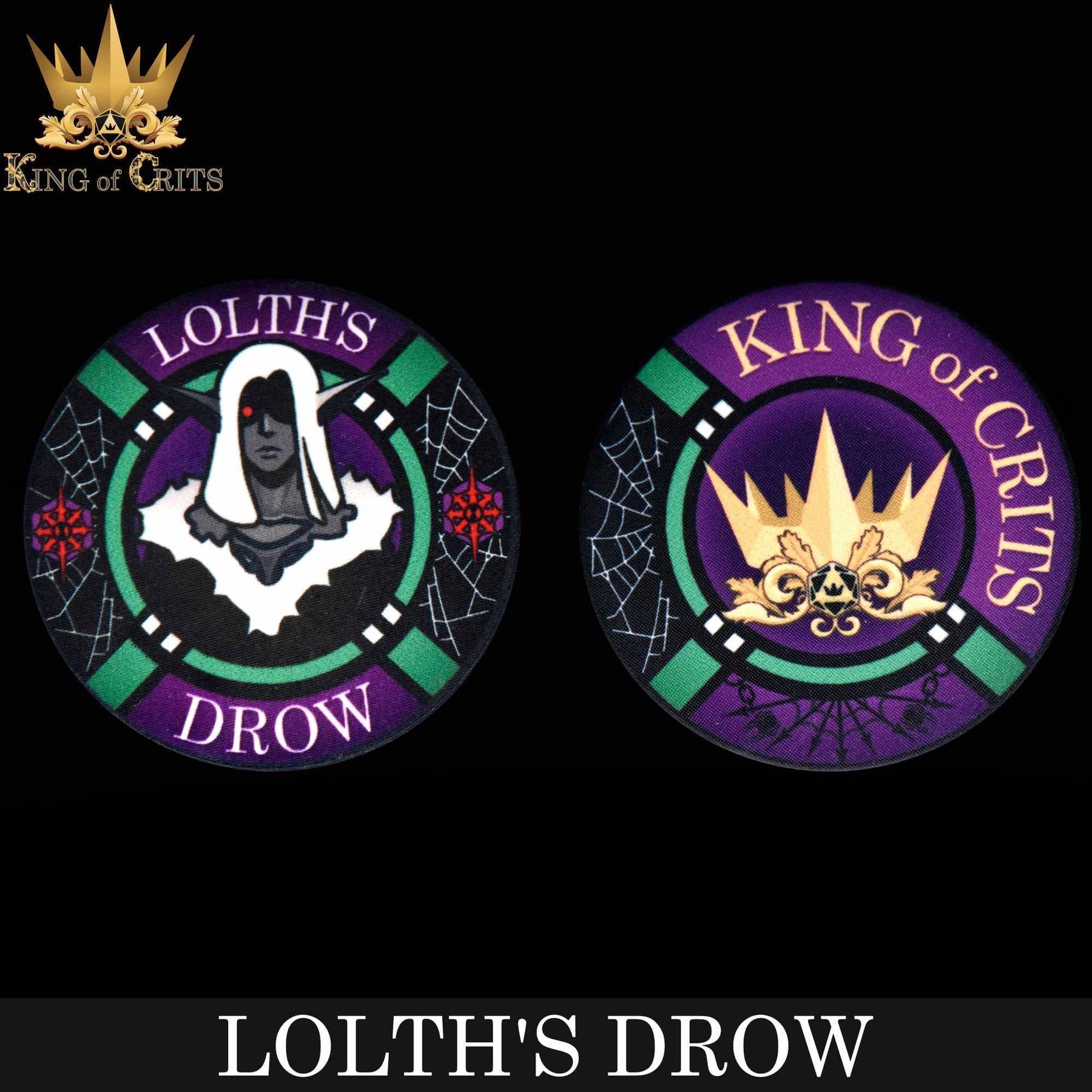 DNDDICE.COM Dice > Other Dice Lolth's Drow - 11 Dice Set 758890746286 ER11DROW