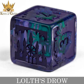 DNDDICE.COM Dice > Other Dice Lolth's Drow - 11 Dice Set 758890746286 ER11DROW