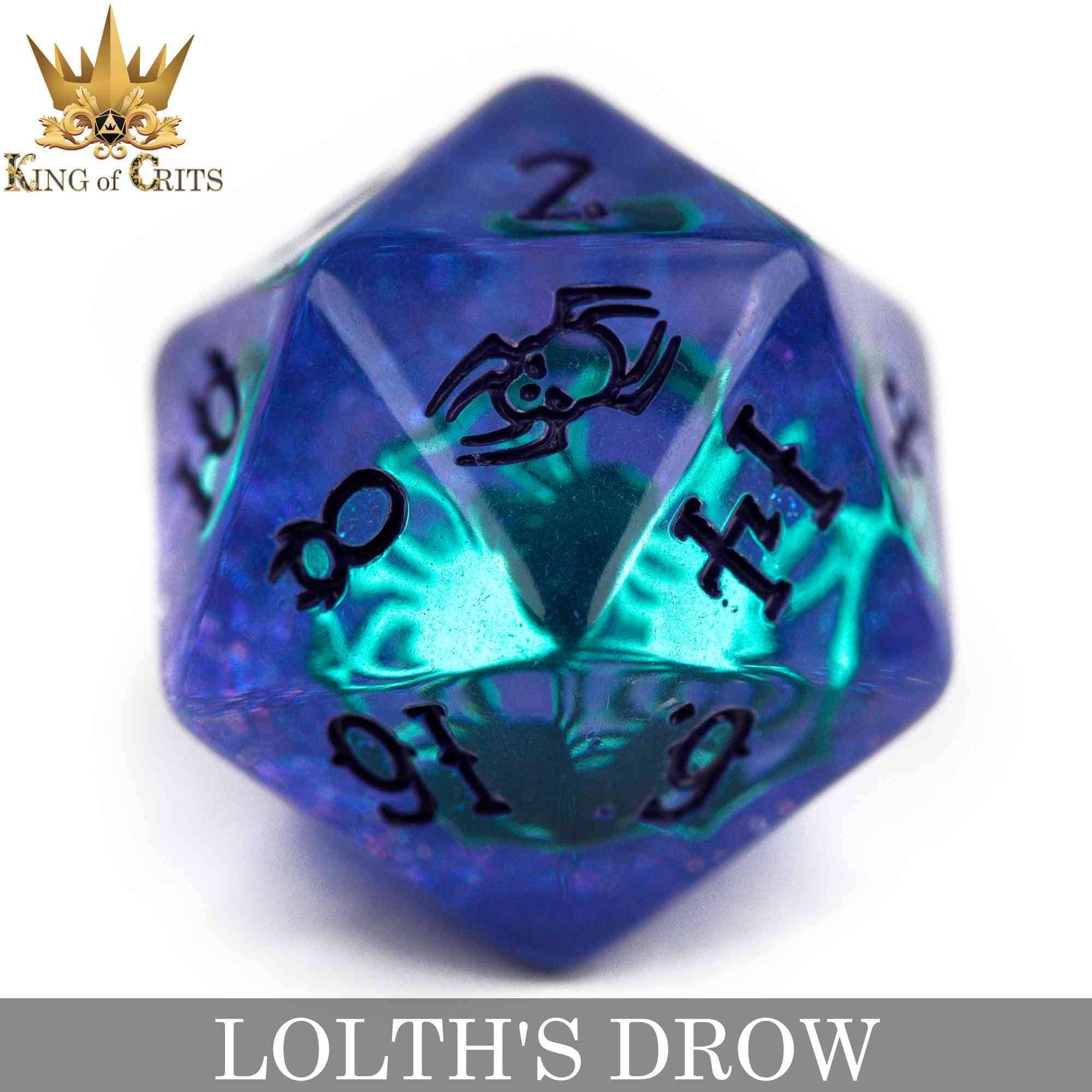 DNDDICE.COM Dice > Other Dice Lolth's Drow - 11 Dice Set 758890746286 ER11DROW