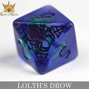 DNDDICE.COM Dice > Other Dice Lolth's Drow - 11 Dice Set 758890746286 ER11DROW