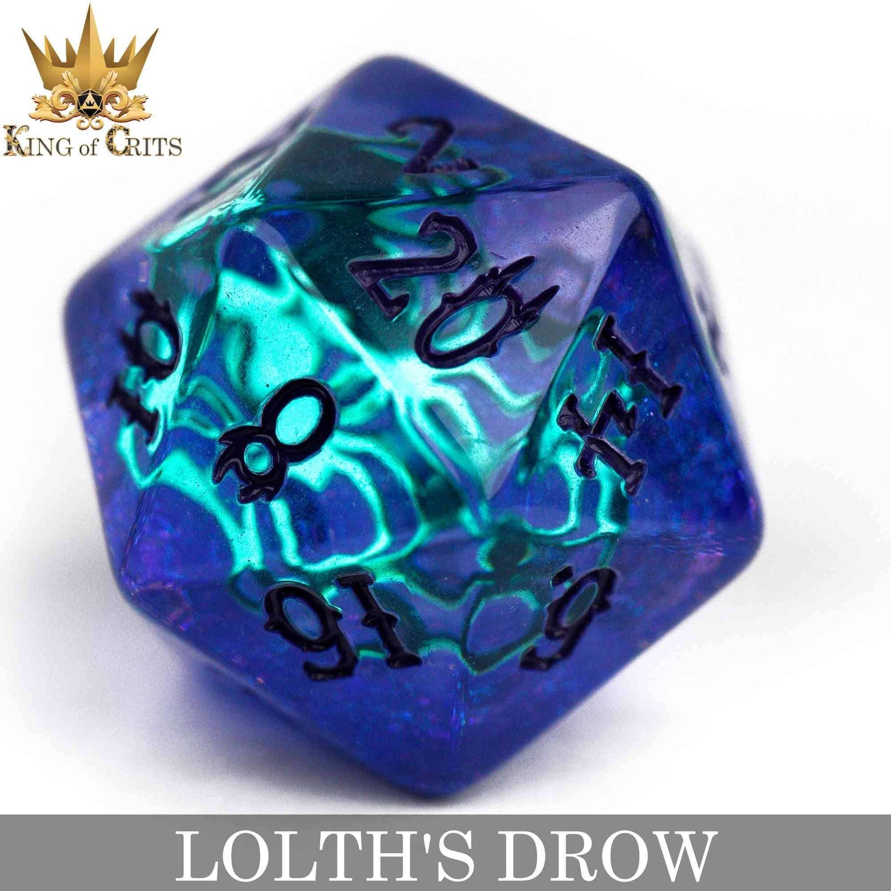 DNDDICE.COM Dice > Other Dice Lolth's Drow - 11 Dice Set 758890746286 ER11DROW