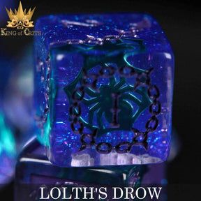 DNDDICE.COM Dice > Other Dice Lolth's Drow - 11 Dice Set 758890746286 ER11DROW