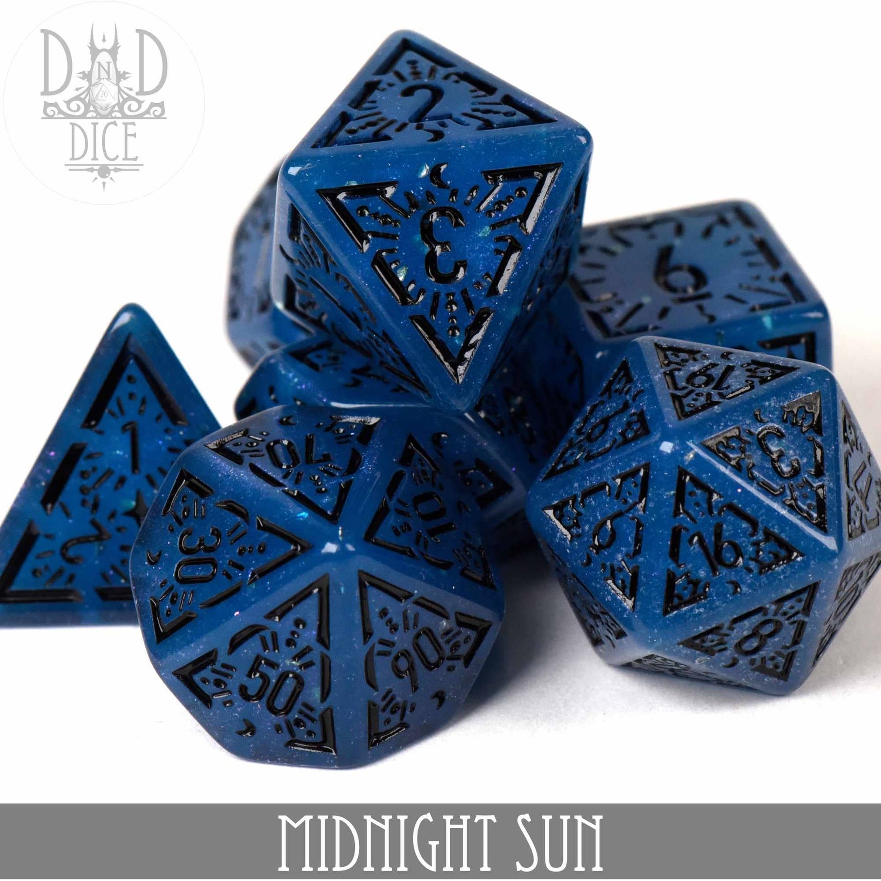DNDDICE.COM Dice > Other Dice Midnight Sun 758890749744 PA07BLUESUN