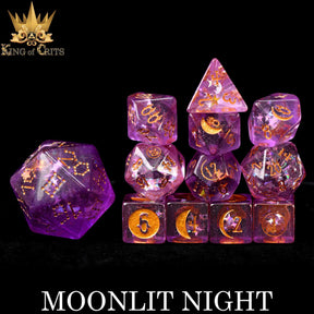 DNDDICE.COM Dice > Other Dice Moonlit Night - 12 Dice Set 758890743681 ER12MOON