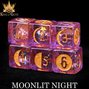 DNDDICE.COM Dice > Other Dice Moonlit Night - 12 Dice Set 758890743681 ER12MOON