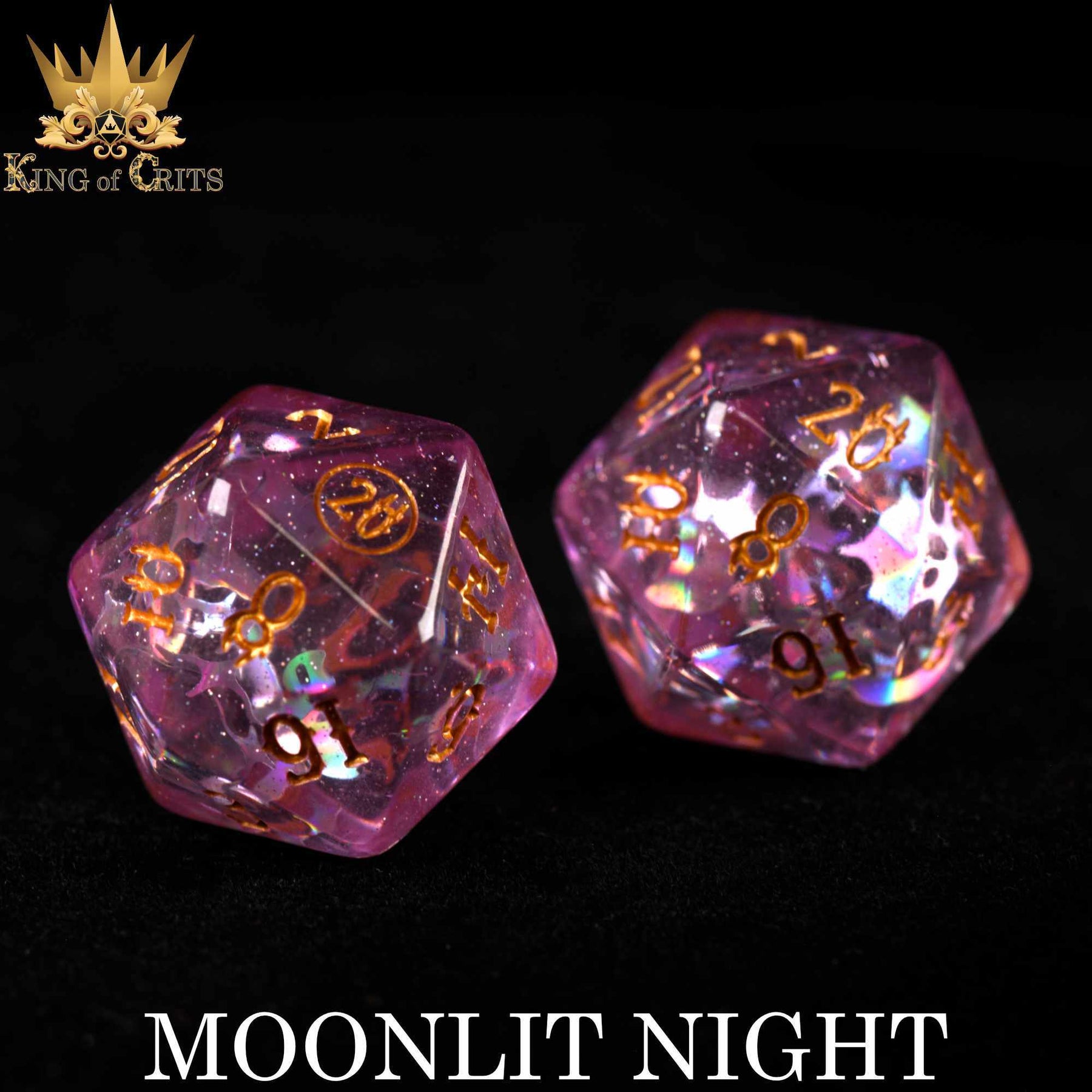 DNDDICE.COM Dice > Other Dice Moonlit Night - 12 Dice Set 758890743681 ER12MOON