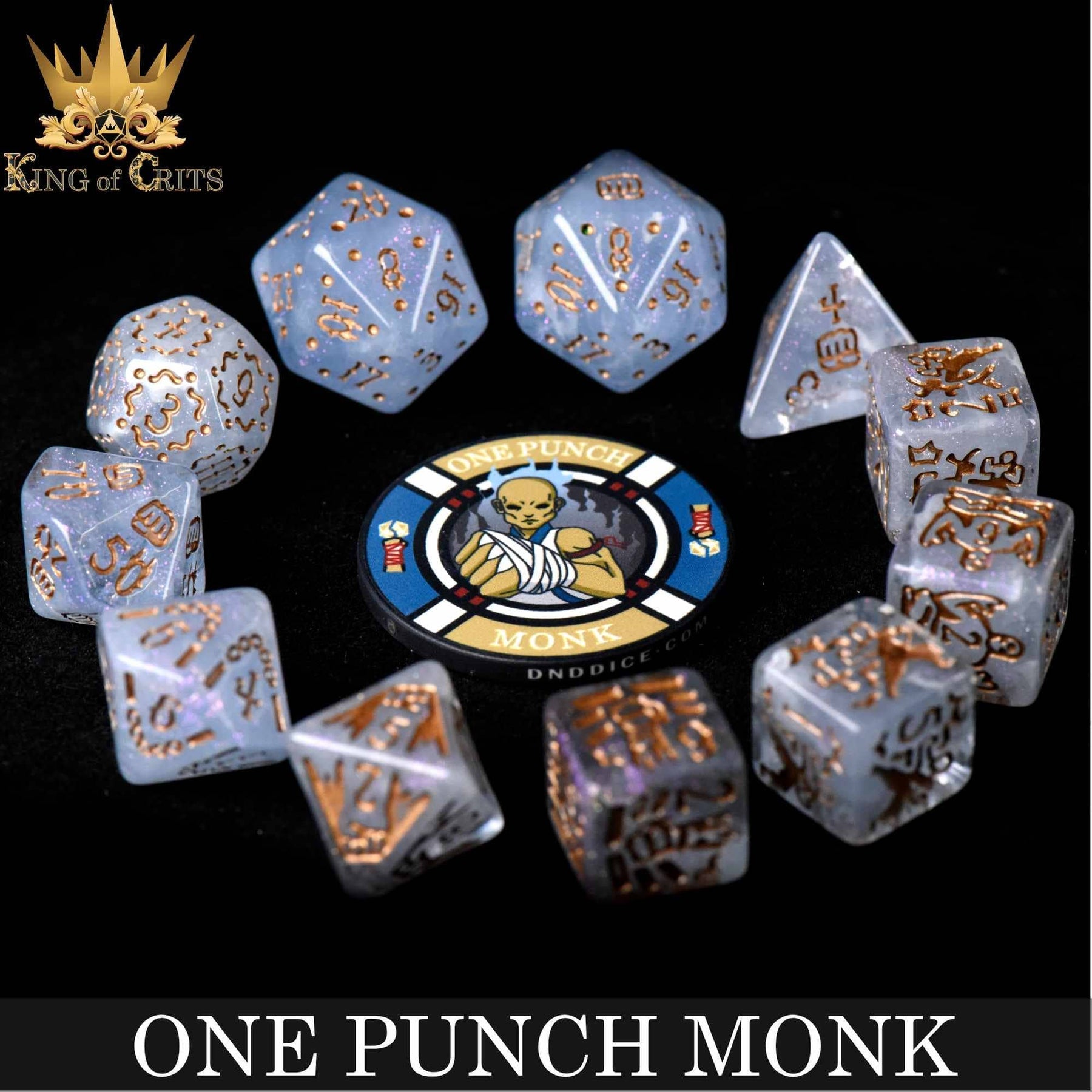 DNDDICE.COM Dice > Other Dice One Punch Monk - 11 Dice Set 758890746927 ER11MONK