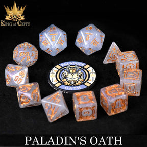 DNDDICE.COM Dice > Other Dice Paladin's Oath - 11 Dice Set 758890749775 ER11PALADIN