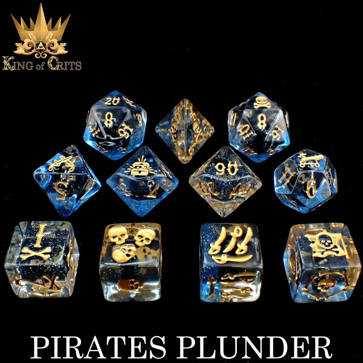 DNDDICE.COM Dice > Other Dice Pirates Plunder - 11 Dice Set 758890744909 ER11SHIP