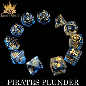 DNDDICE.COM Dice > Other Dice Pirates Plunder - 11 Dice Set 758890744909 ER11SHIP