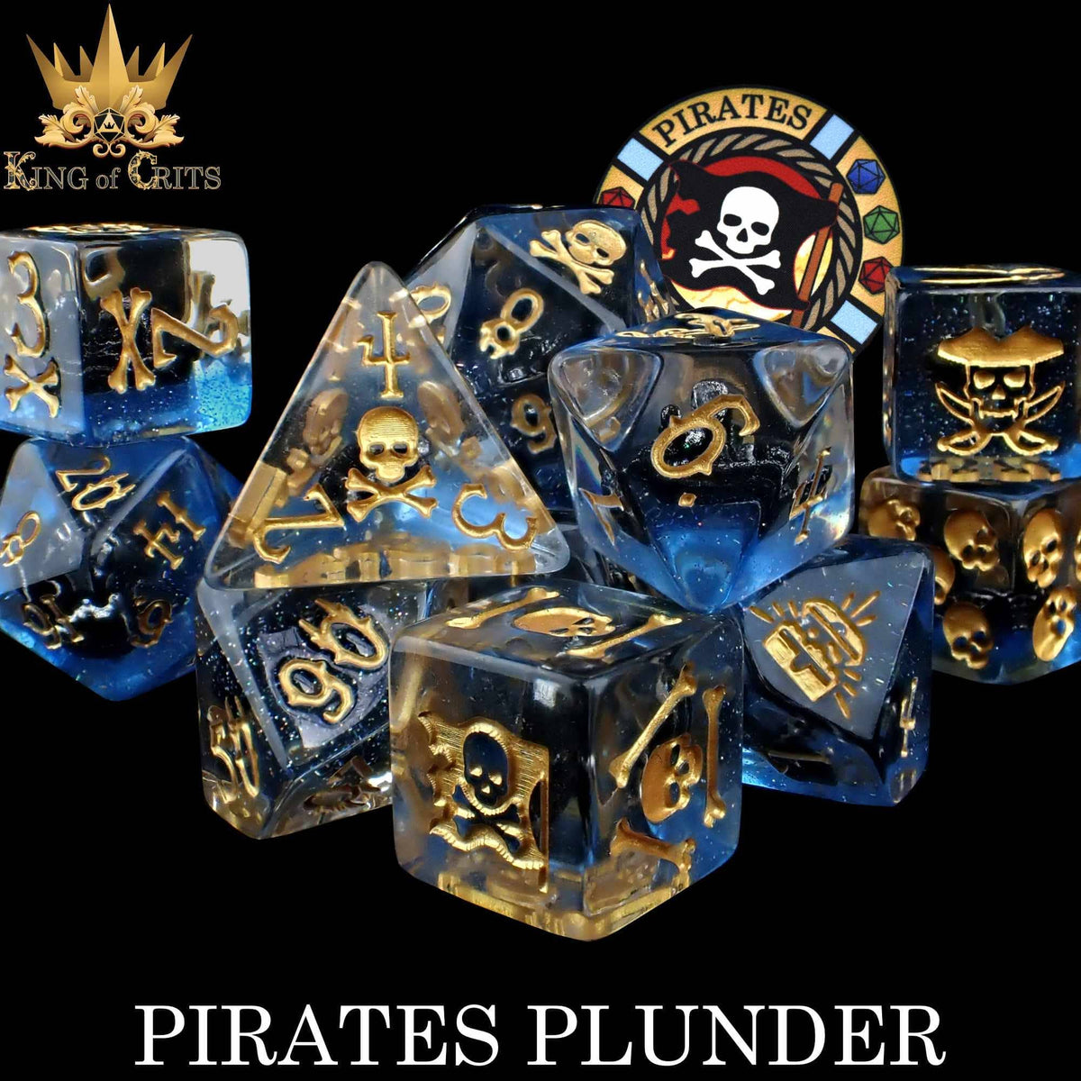 DNDDICE.COM Dice > Other Dice Pirates Plunder - 11 Dice Set 758890744909 ER11SHIP