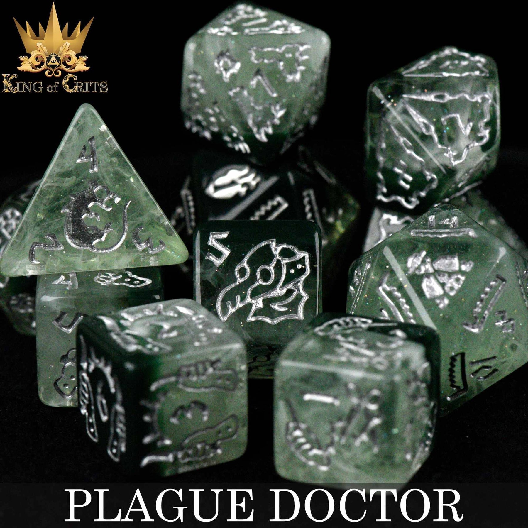 DNDDICE.COM Dice > Other Dice Plague Doctor - 11 Dice Set 758890747177 ER11PLAGUE