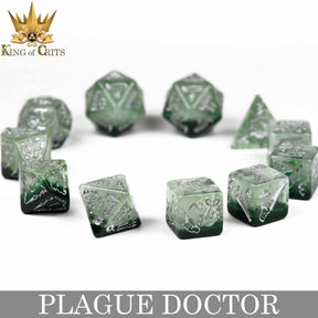 DNDDICE.COM Dice > Other Dice Plague Doctor - 11 Dice Set 758890747177 ER11PLAGUE