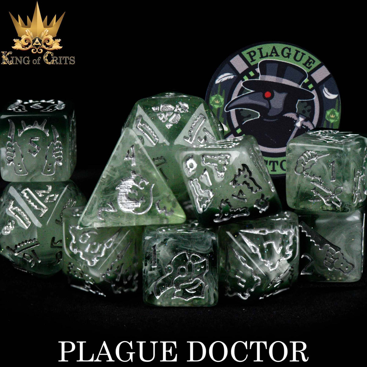 DNDDICE.COM Dice > Other Dice Plague Doctor - 11 Dice Set 758890747177 ER11PLAGUE